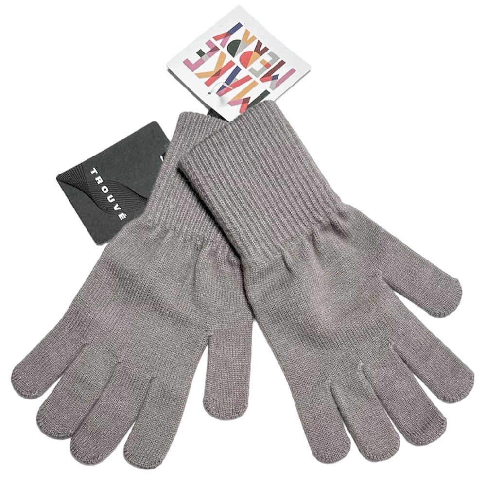 Trouvé Nordstrom Gray Knit Gloves